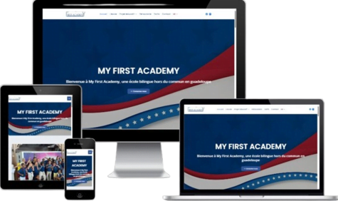 Site web école My First Academy en Guadeloupe