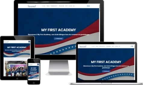 Site web de l'école My First Academy en guadeloupe