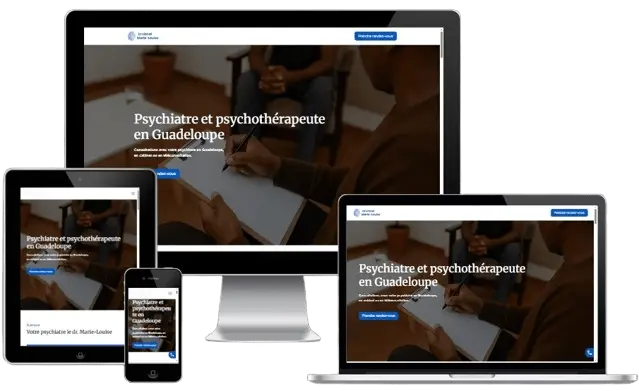 Exemple de site de psychiatre en Guadeloupe