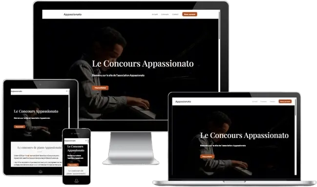 Site internet association Appassionato en Guadeloupe