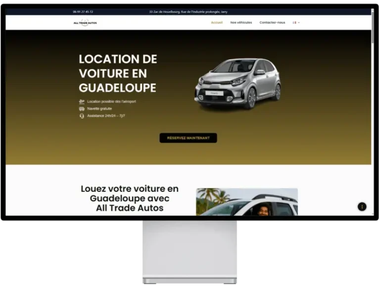 Projet agence de location de voiture en Guadeloupe