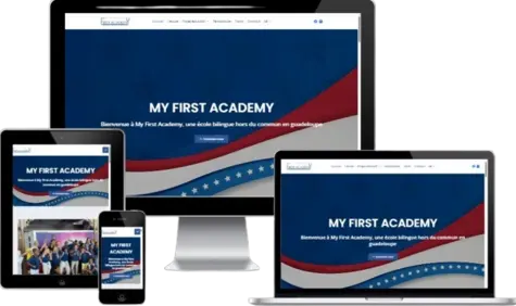 Site web de l’école bilingue My First Academy au Gosier en Guadeloupe