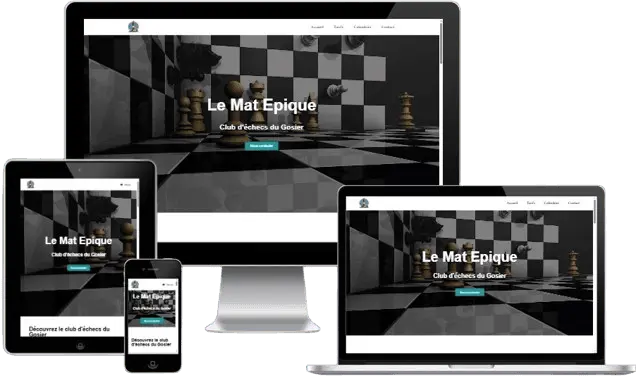 Site internet du club d’échecs Le Mat Épique au Gosier en Guadeloupe